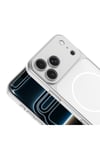 iPhone 17 Pro Max Kılıf NVTH M-Safe Şarj Özellikli Kamera Korumalı Spark Kapak - Turuncu