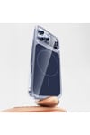 iPhone 17 Pro Max Kılıf NVTH M-safe Şarj Özellikli Şeffaf Kamera Kontrol Butonlu Lugano Kapak - Turu
