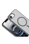 iPhone 17E Kılıf M-safe Şarj Özellikli NVTH Babet Kapak - Gri