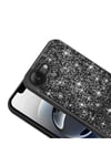 iPhone 17E Kılıf Parlak Taşlı Tasarım NVTH Pırlanta Kapak - Pembe