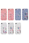 iPhone 7 Kılıf Desenli Sert Silikon NVTH Mumila Kapak - Lilac Flower