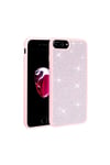 iPhone 7 Plus Kılıf Parlak Taşlı Tasarım NVTH Ston Kapak - Pembe