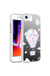 iPhone 8 Kılıf Desenli NVTH Silver Sert Kapak - Balon