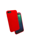 iPhone SE 2022 Uyumlu NVTH Silk Silikon-Kırmızı