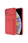 iPhone XS 5.8 Kılıf NVTH Kartix Kapak - Kırmızı