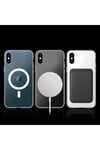 iPhone XS Max 6.5 Kılıf NVTH Tacsafe Wireless Kapak - Renksiz
