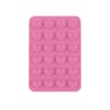 Kare Öpücüklü 03 NVTH Çift Taraflı Silikon Tutucu 5,50cm x 8cm - Açık Pembe
