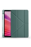 Lenovo Tab One 8.7 TB-305FU Kılıf NVTH Tri Folding Kalem Bölmeli Standlı Kılıf - Koyu Yeşil