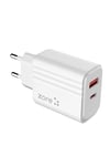 NVTH Play Serisi PL05 Lightning 2in1 Seyahat Şarj Aleti 20W - Beyaz