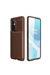 One Plus 9 Kılıf NVTH Negro Silikon Kapak - Kahverengi
