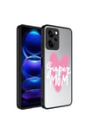Poco X5 Pro Kılıf Aynalı Desenli Kamera Korumalı Parlak NVTH Mirror Kapak - Süper Anne