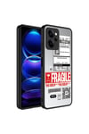 Poco X5 Pro Kılıf Aynalı Desenli Kamera Korumalı Parlak NVTH Mirror Kapak - Fragile