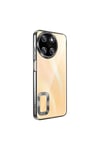 Realme 11 4G Kılıf Kamera Korumalı Logo Gösteren NVTH Omega Kapak - Gümüş