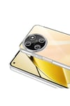 Realme 11 4G Kılıf Kamera Korumalı Logo Gösteren NVTH Omega Kapak - Gümüş