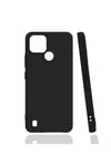 Realme C21 Kılıf NVTH Biye Silikon - Siyah