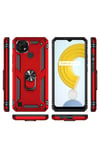 Realme C21 Kılıf NVTH Vega Kapak - Kırmızı