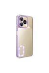 Realme C53 Kılıf Kamera Korumalı Logo Gösteren NVTH Omega Kapak - Lila