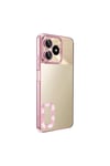 Realme C53 Kılıf Kamera Korumalı Logo Gösteren NVTH Omega Kapak - Gold