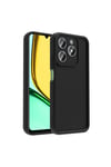Realme C61 Kılıf Kamera Korumalı NVTH Ananas Kapak - Siyah