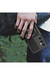Realme C65 4G Kılıf Magnetik Standlı Kamera Korumalı NVTH Sürgülü Vega Kapak - Siyah