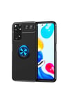 Redmi Note 11S Global Kılıf NVTH Ravel Silikon Kapak - Siyah-Mavi