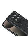 Redmi Note 14 Pro 4G Kılıf Kamera Korumalı Simli Lüks NVTH Koton Kapak - Lila