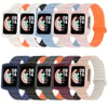 Redmi Watch 1 Silikon Kordon NVTH KRD-105 Strap Kayış-Pembe-Turuncu