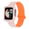 Redmi Watch 2 Silikon Kordon NVTH KRD-105 Strap Kayış-Pembe-Turuncu