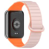 Redmi Watch 4 Silikon Kordon NVTH KRD-105 Strap Kayış-Pembe-Turuncu