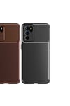 Reno 6 4G Kılıf NVTH Negro Silikon Kapak - Kahverengi