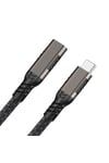 Siyah Extension USB3.2 Type-C PD Uzatma Kablosu 100W 20Gbps 4K@60Hz 2 Metre-NVTH