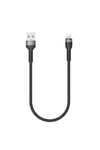 Siyah Shira Serisi Lightning Usb Kablo 30 cm-NVTH