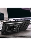 Tecno Camon 30 Kılıf Magnetik Standlı Kamera Korumalı NVTH Sürgülü Vega Kapak-Mavi