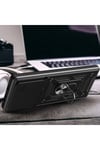 Tecno Camon 30 Pro 5G Kılıf Magnetik Standlı Kamera Korumalı NVTH Sürgülü Vega Kapak-Mavi