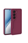 Tecno Camon 40 4G Kılıf Kamera Korumalı NVTH Ananas Kapak - Mürdüm