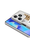 Tecno Spark 10 4G Kılıf Kamera Korumalı Baskılı Arka Yüzey NVTH Klas Kapak - Koyu Kahve