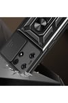 Tecno Spark 10 Pro Kılıf Magnetik Standlı Kamera Korumalı NVTH Sürgülü Vega Kapak - Siyah