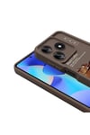 Tecno Spark 10C Kılıf Kamera Korumalı Baskılı Arka Yüzey NVTH Klas Kapak - Açık Kahve