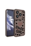 Tecno Spark 20 Pro 5G Kılıf Kamera Korumalı Baskılı Arka Yüzey NVTH Klas Kapak - Açık Kahve