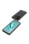 Tecno Spark 20C Kılıf Esnek TPU Oyuklu Arka Yüzey Tasarımlı NVTH Etnik Silikon Kapak - Lacivert