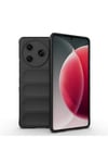 Tecno Spark 30 Pro Kılıf Esnek TPU Oyuklu Arka Yüzey Tasarımlı NVTH Etnik Silikon Kapak - Koyu Yeşil