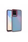 Vivo Y21S Kılıf NVTH Flora Kapak - Mavi