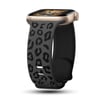 Watch 10 42mm NVTH KRD-140 Silikon Kordon Strap Kayış - Gri-Yeşil
