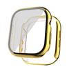 Watch 10 42mm Sert PC Kasa Electroplatink Çerçeveli Ekran Koruyucu NVTH Watch Gard 36 - Gold