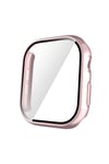 Watch 10 42mm Sert PC Kasa ve Ekran Koruyucu NVTH Watch Gard 35 - Rose Gold