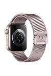 Watch 10 42mm Uyumlu NVTH KRD-121 Metal Hasır Kordon-Gri