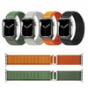 Watch 10 42mm Uyumlu NVTH KRD-74 Hasır Kordon-Siyah-Mavi