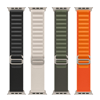 Watch 10 42mm Uyumlu NVTH KRD-74 Hasır Kordon-Siyah-Mavi