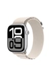 Watch 10 46mm Uyumlu NVTH KRD-74 Hasır Kordon-Beyaz