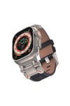 Watch 42mm NVTH KRD-114 Metal Başlıklı Suni Deri Kordon-Siyah